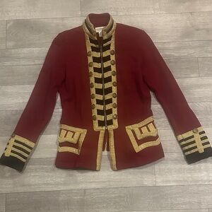 Denim & Supply Ralph Lauren Red and Gold Military Jacket